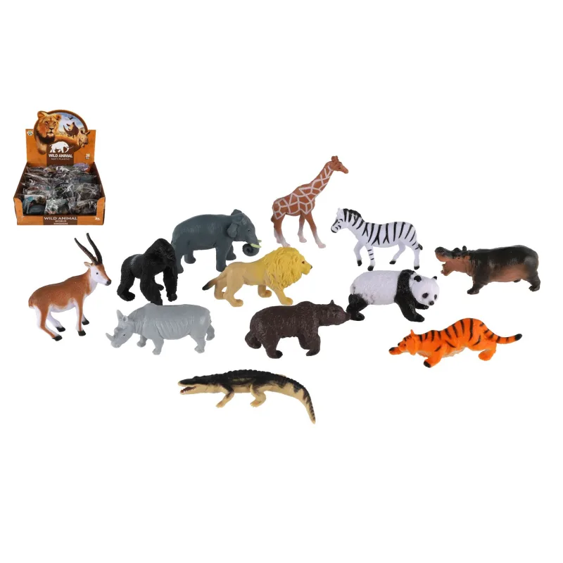 Teddies Zvieratko safari ZOO plast 5-10cm mix druhov