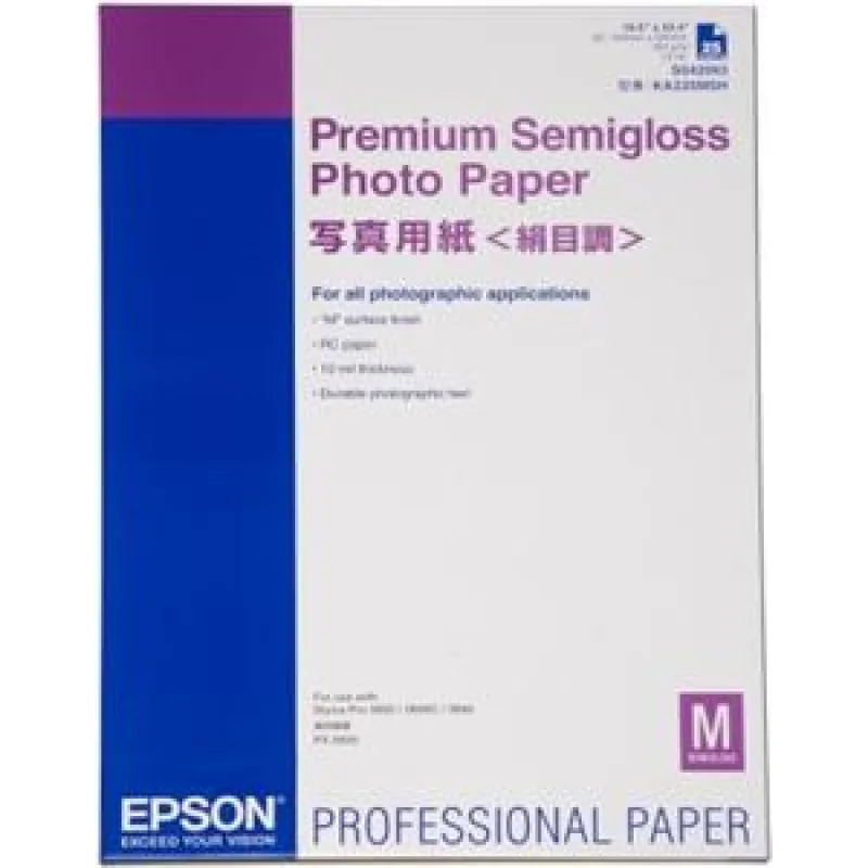 EPSON Premium Semigloss Photo Paper A2 251g 25 listů C13S042093