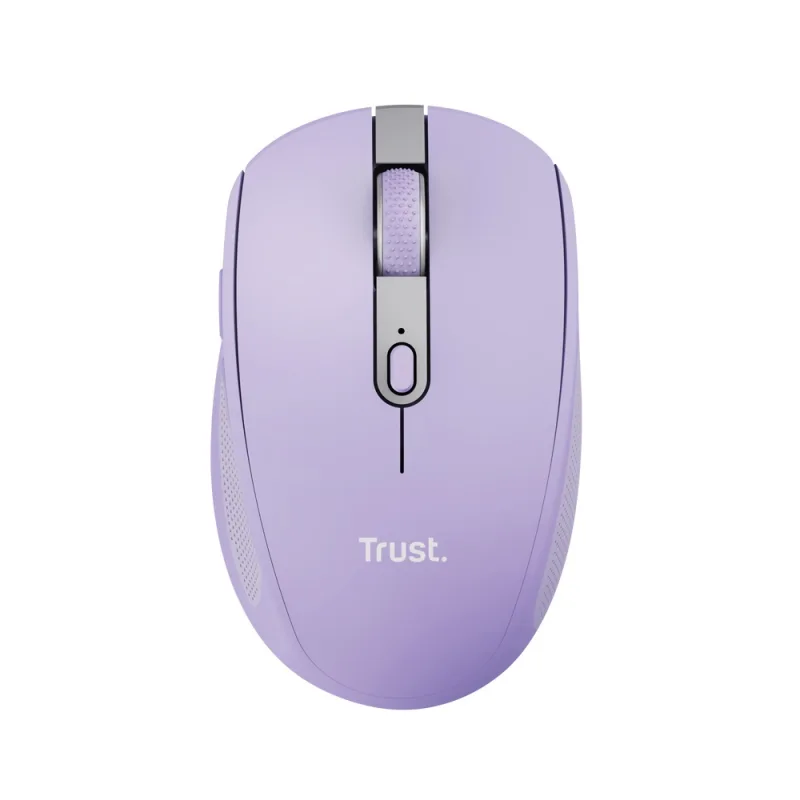 Trust Ozaa/Kancelářská/Optická/Pro praváky/3 200 DPI/USB+BT/Fialová 25384