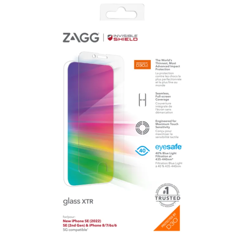INVISIBLESHIELD ZAGG Invisible Shield XTR sklo iPhone SE/6/7/8 200109637
