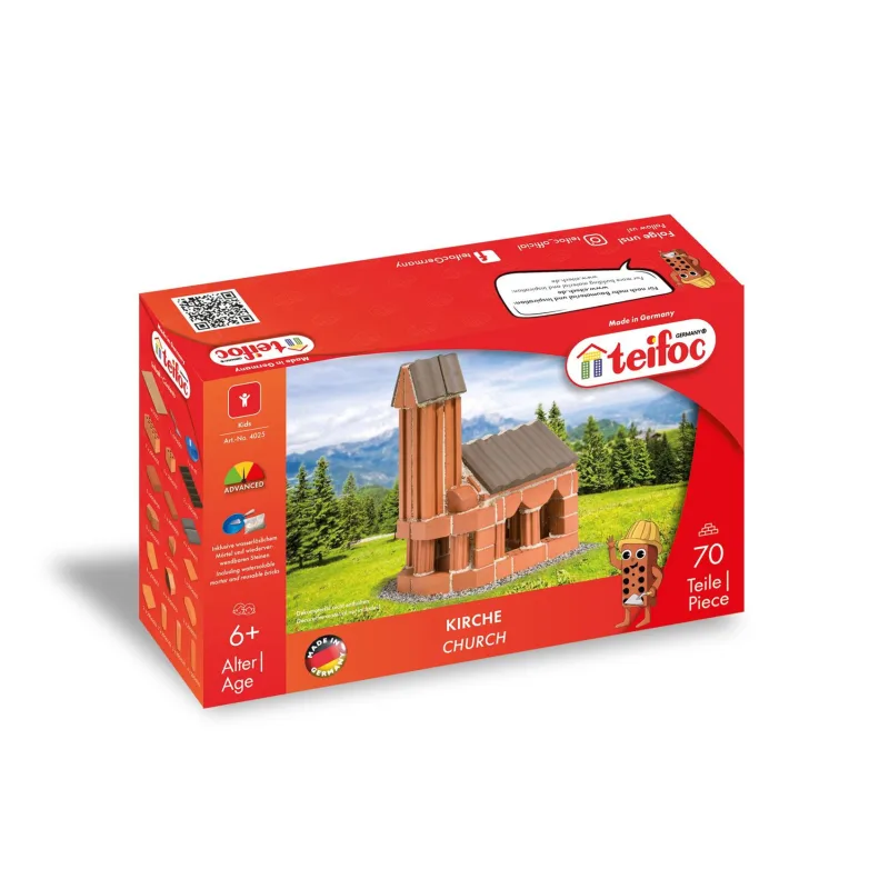 Směr Stavebnica Teifoc Kostol II 70ks v krabici 29x18x8cm