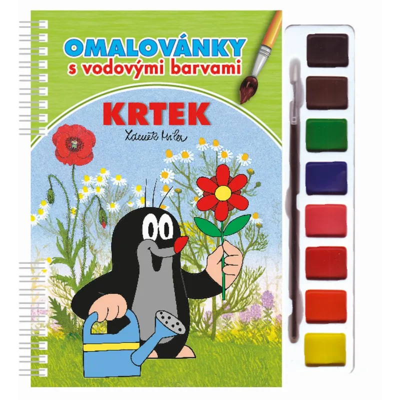 Akim Giochi Preziosi Omaľovánky s vodovými farbami a štetcom - Krtko 3
