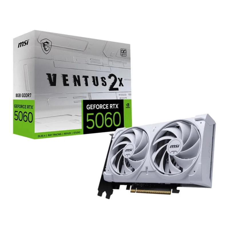 MSI GeForce RTX 5060 VENTUS 2X WHITE/OC/8GB/GDDR7 G5060-8V2CW