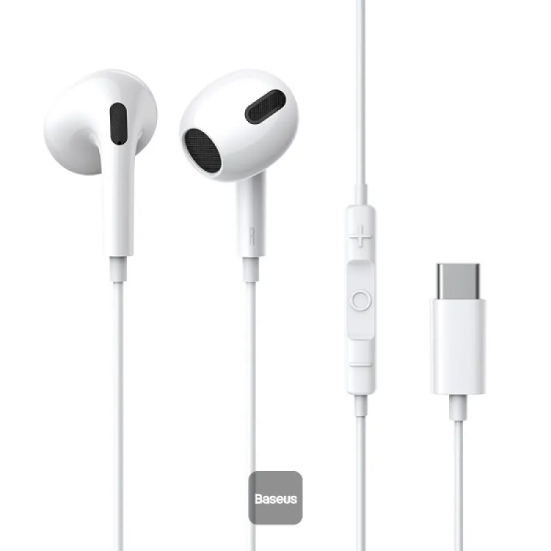 NONAME Baseus Encok C17/USB-C/Bílá 6932172604264