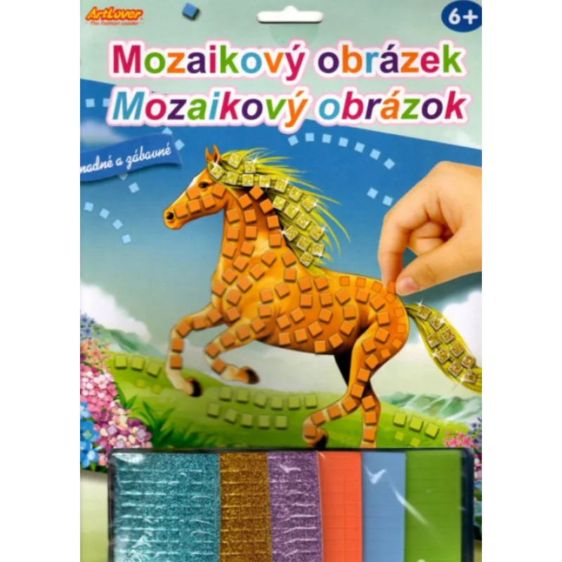 ArtLover Mozaikový obrázek Běžící kůň, 20x29cm