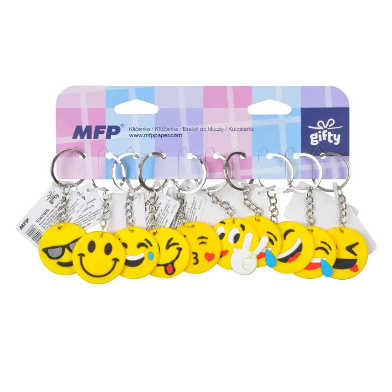 MFP Gifty - Klíčenka - smajlíci mix 10ks