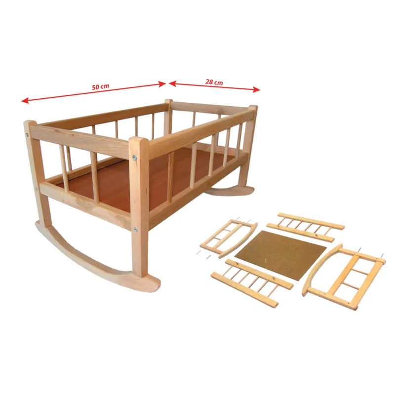 Rappa Drevená kolíska Rappa 50x25 cm