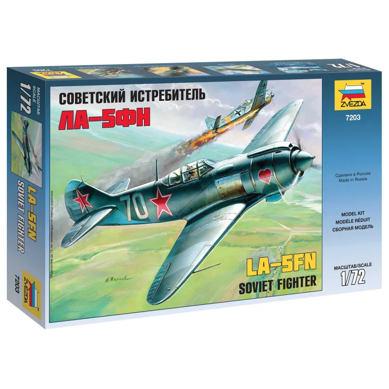 Zvezda Model Kit lietadlo 7203 - Lavotchkin LA-5 FN Soviet Fighter (1:72)
