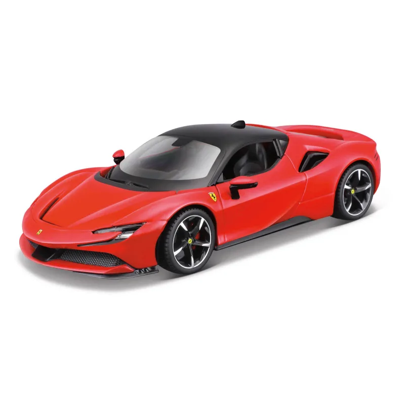 Maisto M. Ferrari Montážna linka, SF90 Stradale, ČERVENÁ, okienková krabica, 1:24
