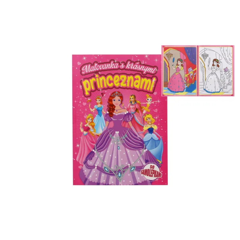 FONI Book Maľovanky s krásnymi princeznami so samolepkami SK verzia 21x29cm