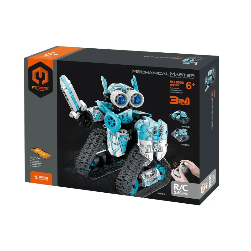 iM.Master Stavebnica iM.MASTER 3v1 programovateľný robot RC plast 2,4 GHz 398 dielikov na bat. v krabici 31x23