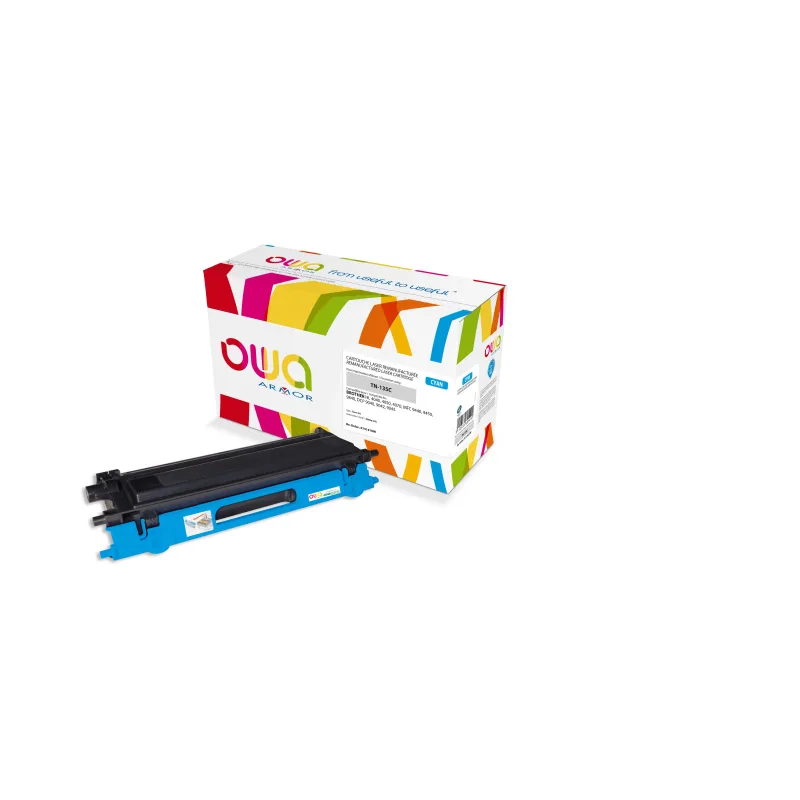 OWA Armor toner kompatibilní s Brother TN-135C, 4000st, modrá/cyan K15141OW
