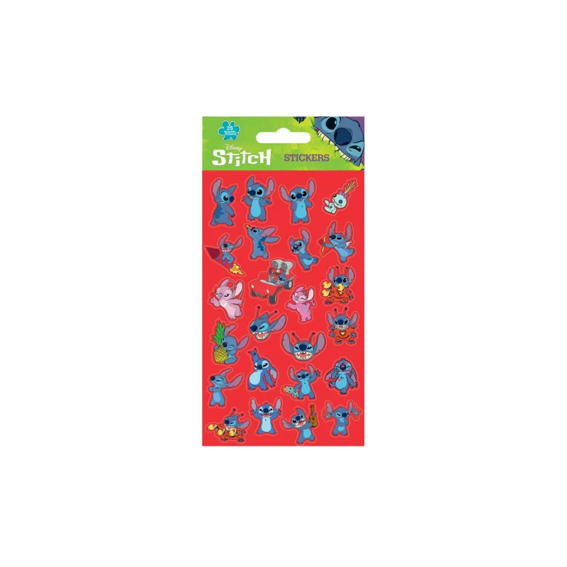 Samolepky Lilo a Stitch červené 25ks ve fólii