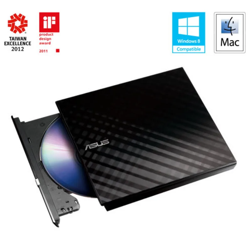 ASUS SDRW-08D2S-U Lite černá DRW USB-A + software 90-DQ0435-UA221KZ