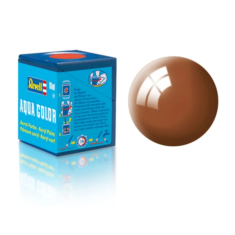 Revell Farba Revell akrylová - 36180: lesklá blatovo hnedá (mud brown gloss)
