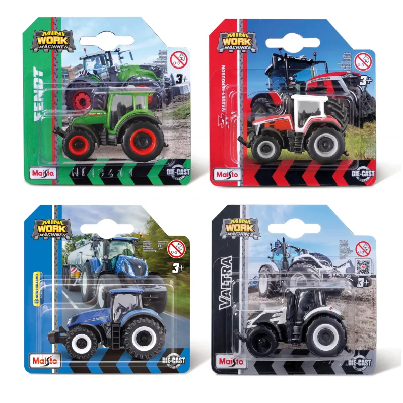 Maisto M. Mini Work Machines Traktory 3´´, assort, blister