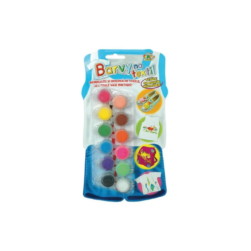 SMT Creatoys Farby na textil + štetec