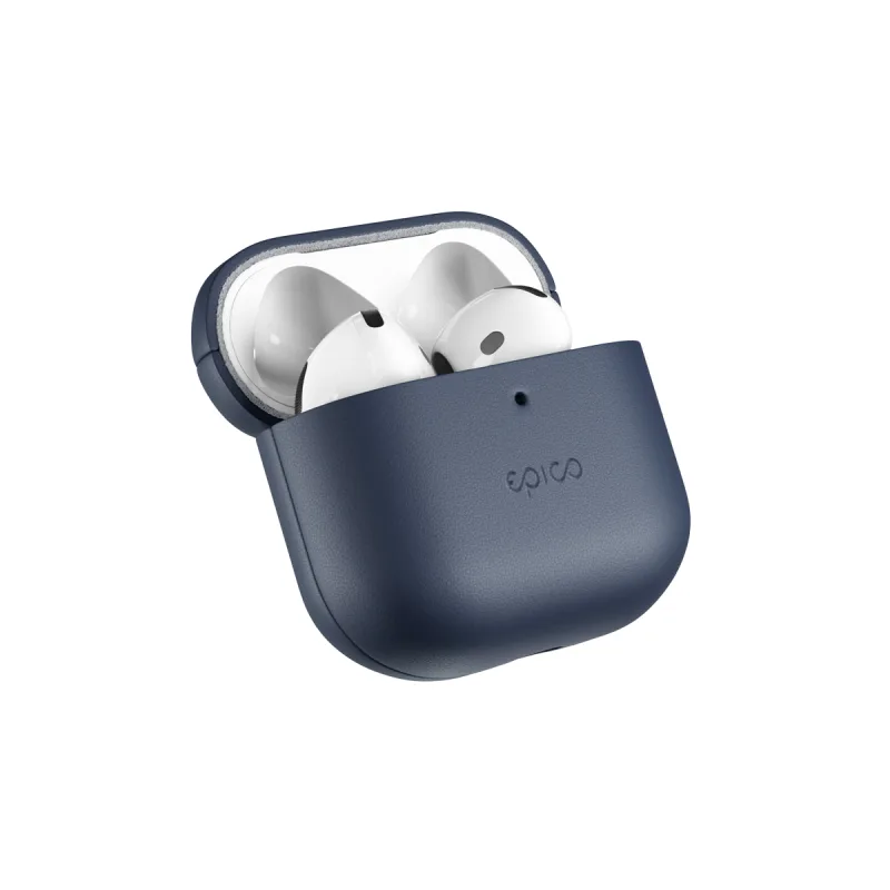 Epico kožené pouzdro pro AirPods 4/4 s ANC - modrá 9911131600035