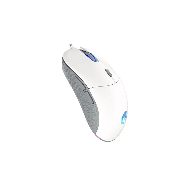 Endorfy GEM Plus/Herní/Optická/Pro praváky/19 000 DPI/Drátové USB-A/Bílá EY6A011