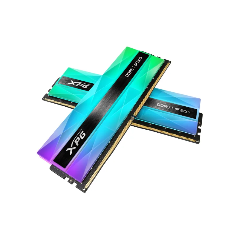 Adata Lancer NEON/DDR5/32GB/8000MHz/CL38/2x16GB/RGB/Grey AX5U8000C3816G-DCLANRSG