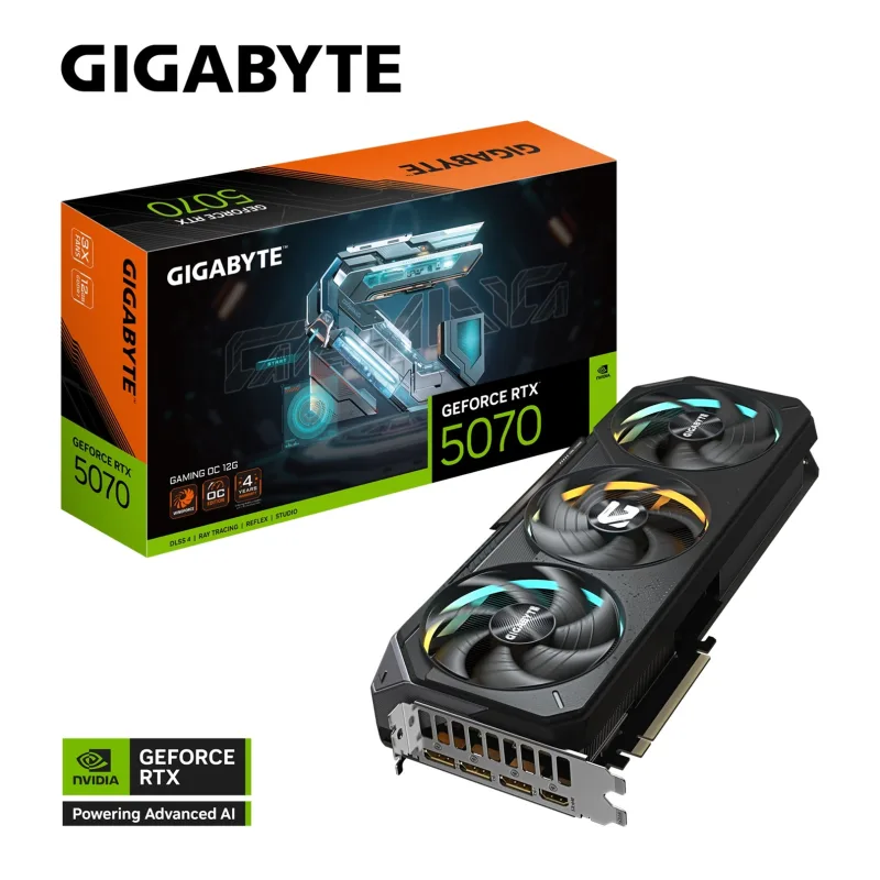 GIGABYTE GeForce RTX 5070/Gaming/OC/12GB/GDDR7 GV-N5070GAMING OC-12GD