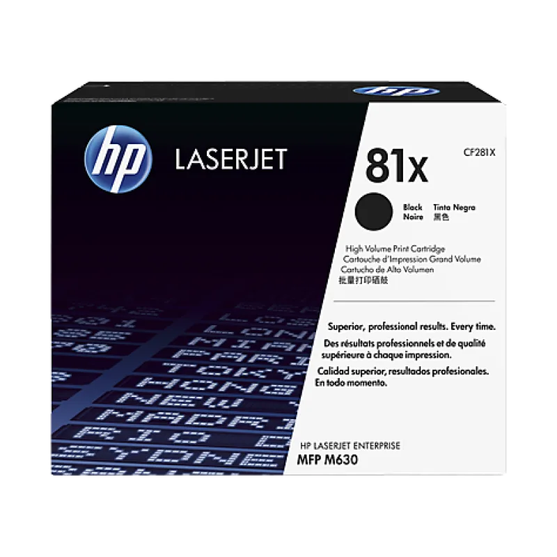 HP 81X tisková kazeta černá velká, CF281X CF281X