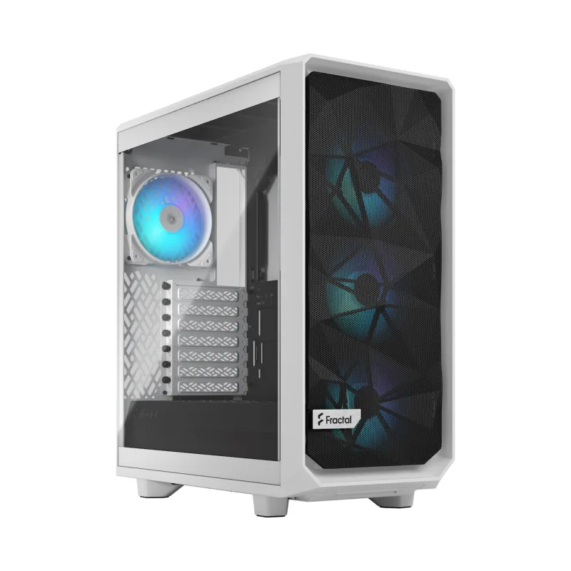 Fractal Design Meshify 2 Compact RGB White TG Clear Tint/Midi Tower/Transpar./Bílá FD-C-MES2C-08