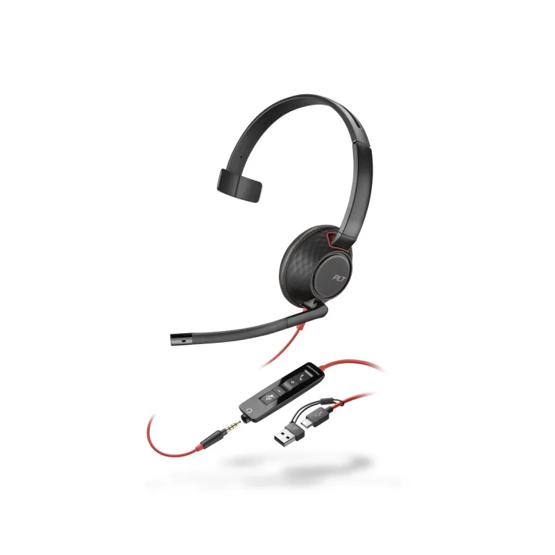 PLANTRONICS POLY BLACKWIRE 3225,USB-C,USB-C/A ADAPTER 8X230AA