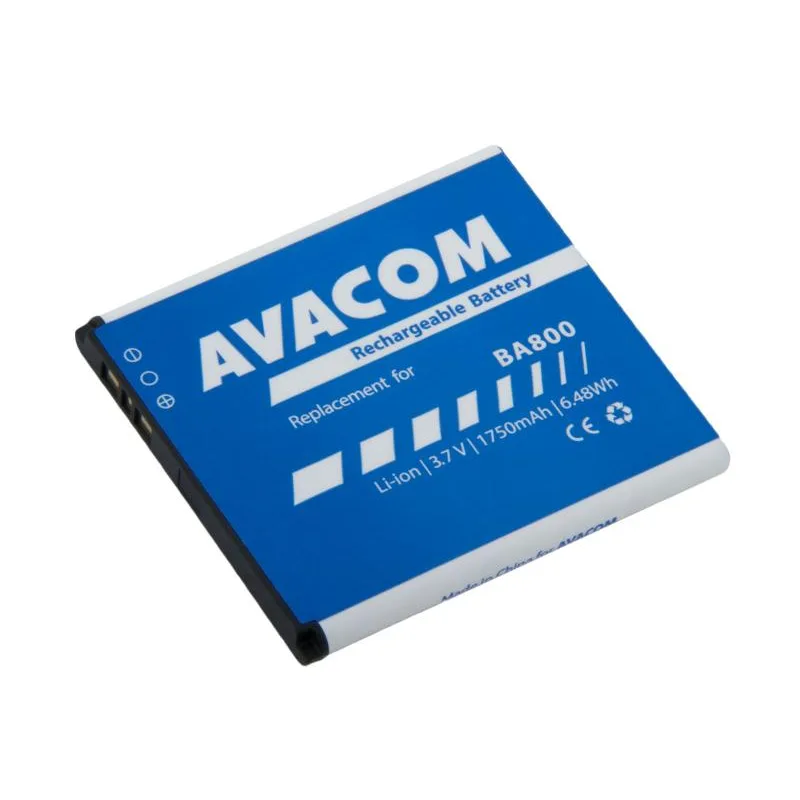 Baterie AVACOM GSSO-BA800-S1750 do mobilu Sony Ericsson Li-Ion 3,7V 1750mAh (náhrada BA800) GSSO-BA800-S1750