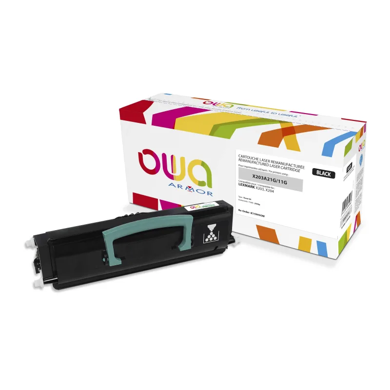 OWA Armor toner kompatibilní s LEXMARK X203A11G, černá/black K15995OW