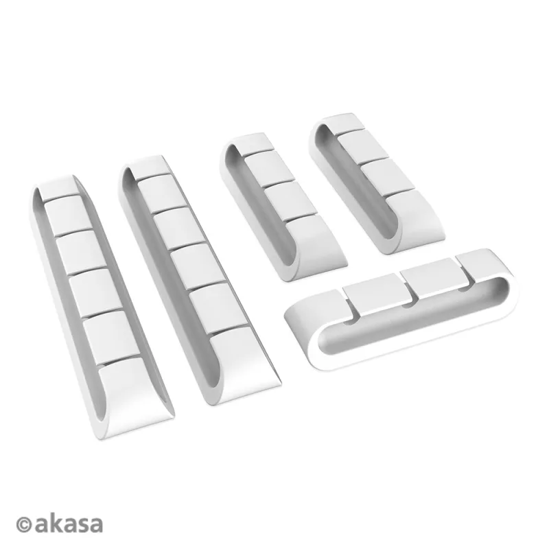 AKASA - držák kabelů bílý AK-MX339-WH