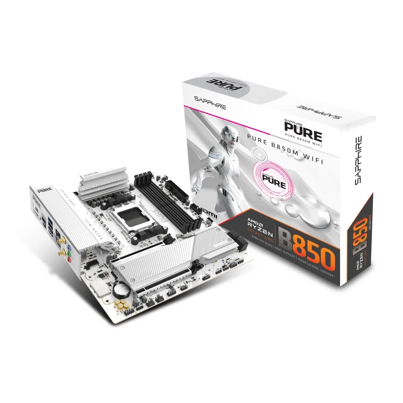 SAPPHIRE PURE B850M WIFI/AM5/mATX 52123-02-40G