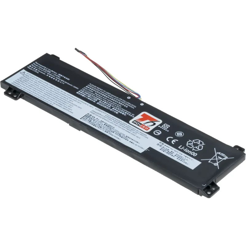 Baterie T6 Power pro Lenovo V130-15IKB, V330-15ISK, V330-15IKB, int., 4030mAh, 30Wh, 2cell, Li-poly NBIB0188