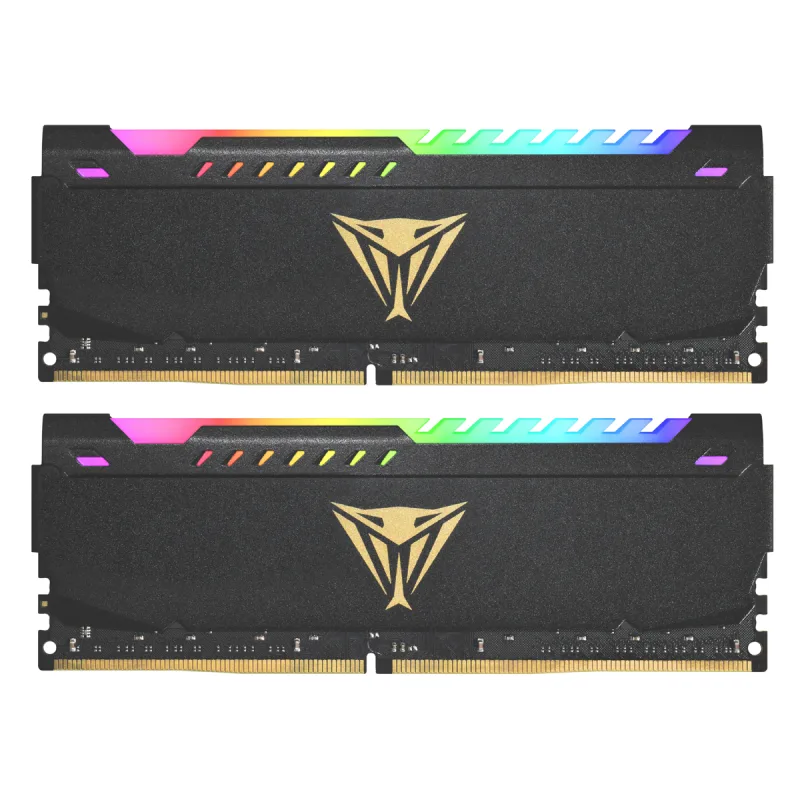 Patriot Viper Steel/DDR4/16GB/3600MHz/CL18/2x8GB/RGB/Black PVSR416G360C8K