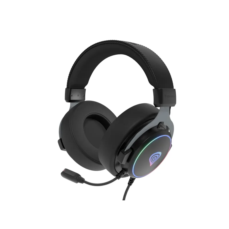 Herní sluchátka s mikrofonem Genesis NEON 764/7.1/USB/Drát/Stand/Černá NSG-2169