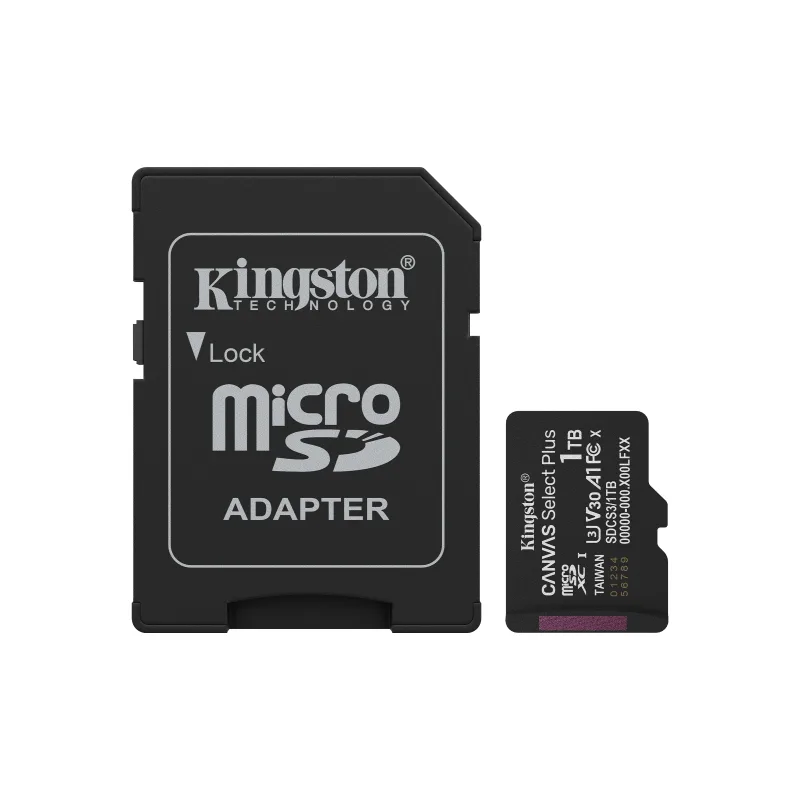 Kingston Canvas Select Plus/Micro SDXC/1TB/UHS-I U3 / Class 10/+ Adaptér SDCS3/1TB