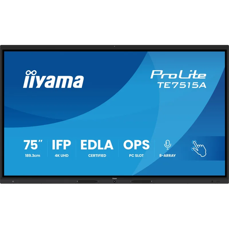 75" iiyama TE7515A-B1AG:IPS,4K,EDLA,NFC TE7515A-B1AG
