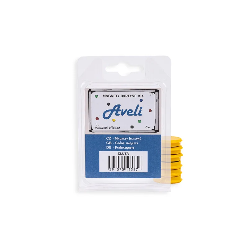 AVELI Set magnetů AVELI, žlutá barva XRT-00100
