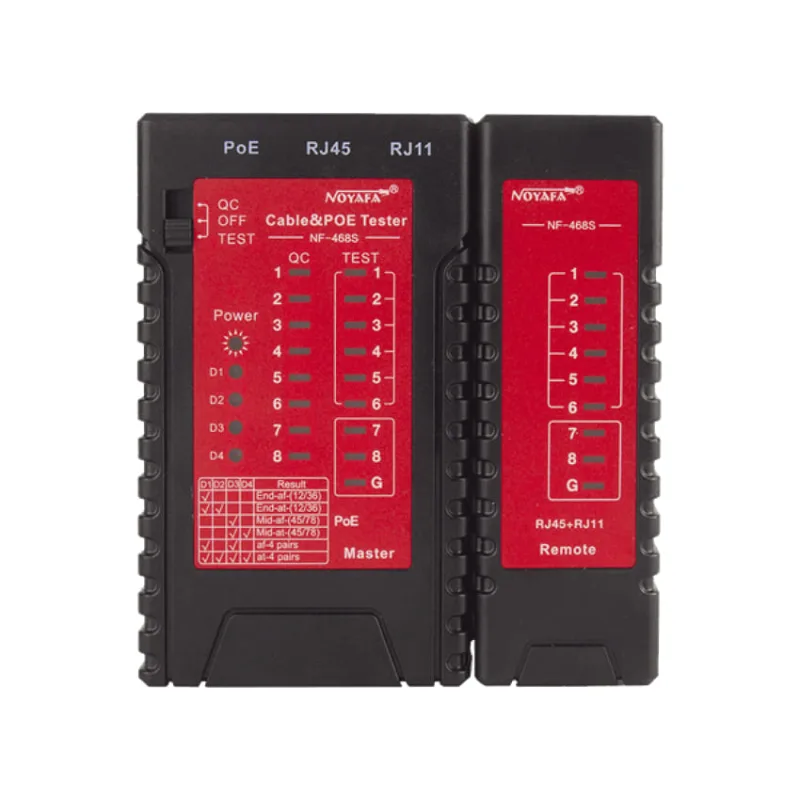 W-star Tester kabelů UTP WSNF468S test POE 802.3at UTP/STP RJ45 RJ11 WSNF468S