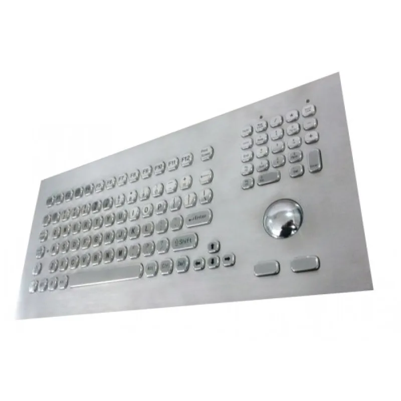 GETAC KB021 – Průmyslová nerezová klávesnice s trackballem do panelu, CZ, USB, IP65 KB021
