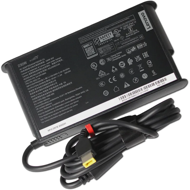 SIL Napájecí adaptér 230W, 20V YOGA con., originál Lenovo 77011215
