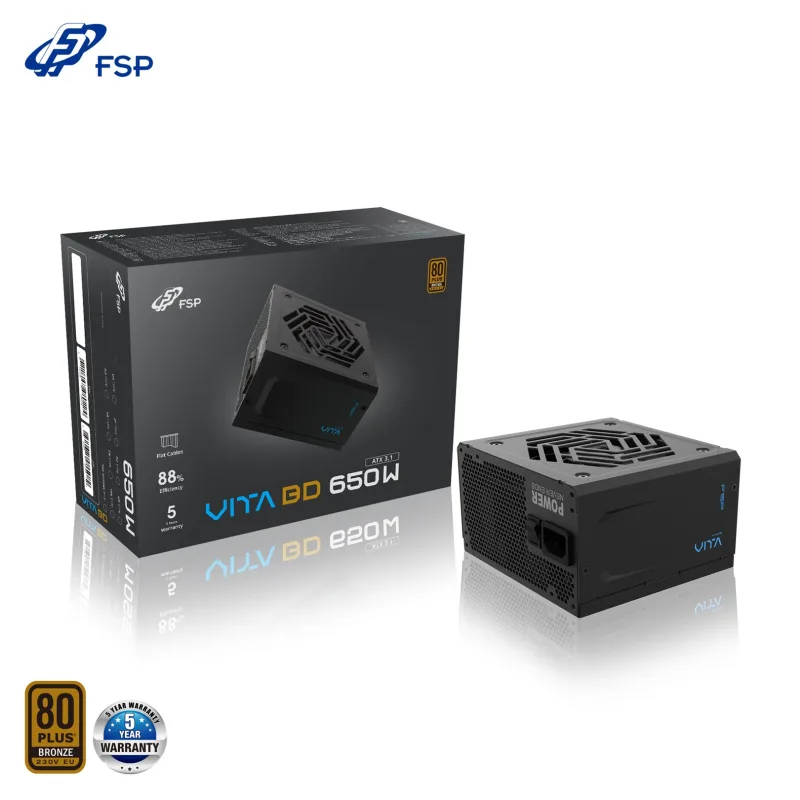 FSP VITA BD/650W/ATX 3.1/80PLUS Bronze 230V/Retail PPA6506703