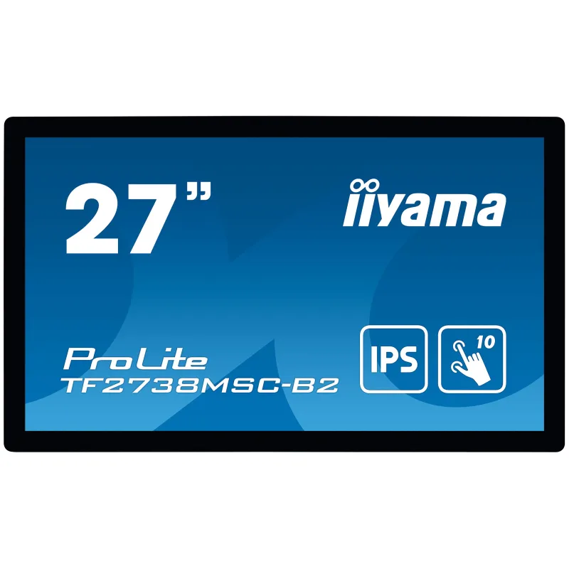27" iiyama TF2738MSC-B2: IPS, FullHD, capacitive, 10P, 500cd/m2, DP, HDMI, DVI, 16/7, IP1X, černý TF2738MSC-B2