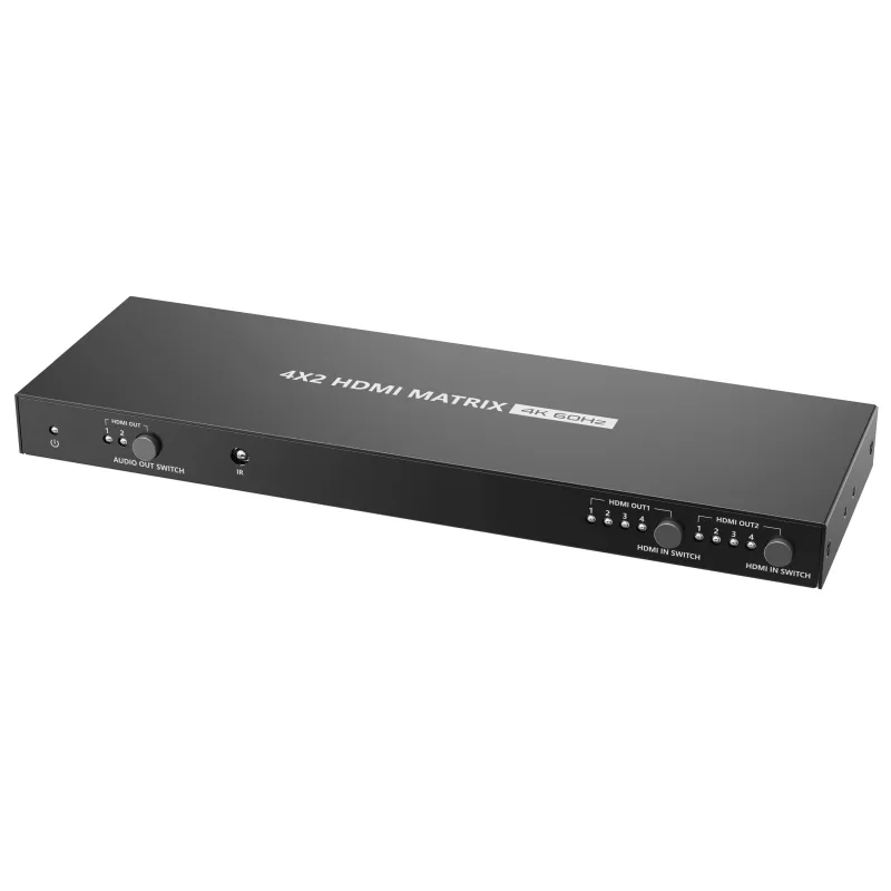 PremiumCord HDMI matrix switch 4:2, UHD 4Kx2K HDR khswit42f