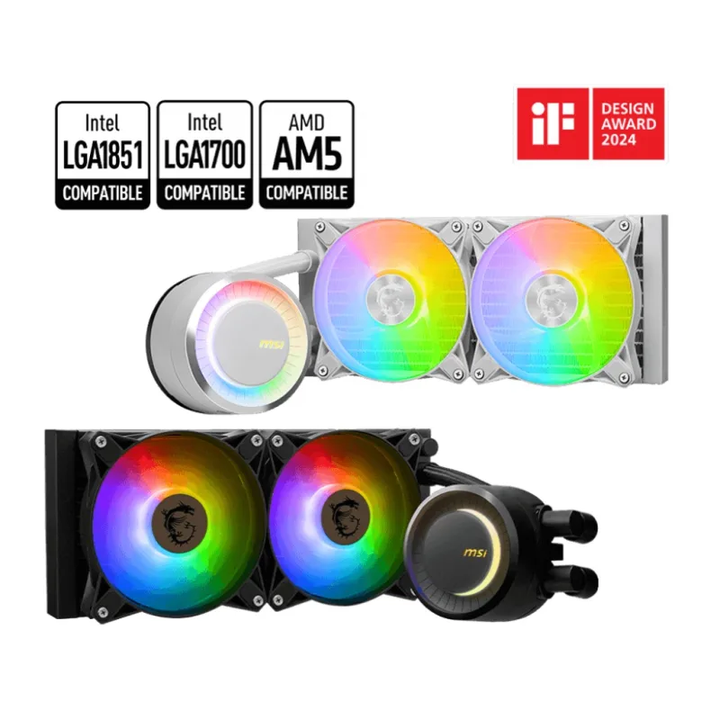 MSI vodní chladič CPU MAG CORELIQUID E240 WHITE 306-7ZW5E21-C24