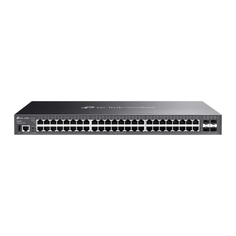 TP-LINK Omada 48-Port Gigabit Stackable Lite L3 Managed Switch with 4 10G Slots SG5452X