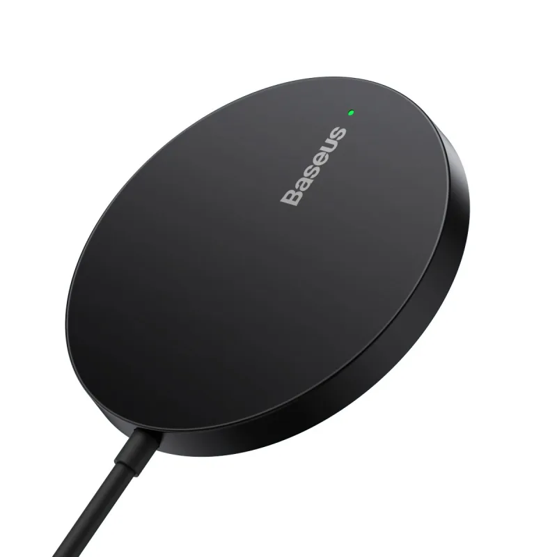 NONAME Baseus Bezdrátová nabíječka do sítě Simple Mini3 15W USB-C černá 6932172618643