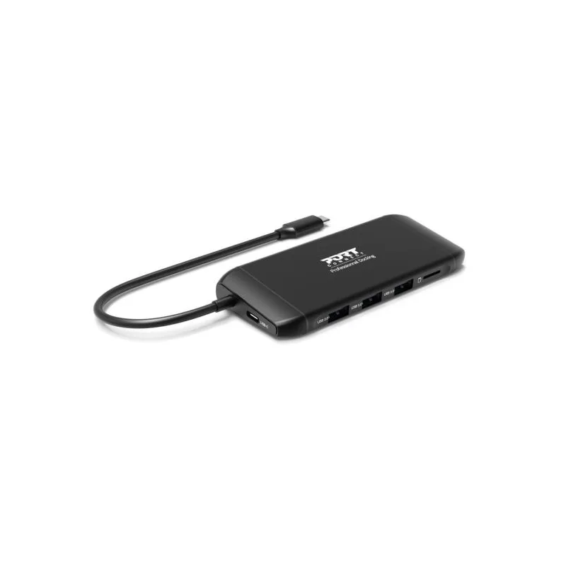 NONAME PORT CONNECT Dokovací stanice 8v1 DUAL SCREEN,2xFullHD nebo 1x4K, HDMI, VGA, 3xUSB-A, RJ-45, TF, SD 901913