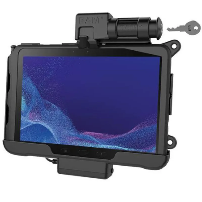 BRODIT Napájecí dokovací stanice RAM® s klíčovým zámkem pro Tab Active4 Pro a Tab Active Pro RAM-HOL-SAM57PKLU