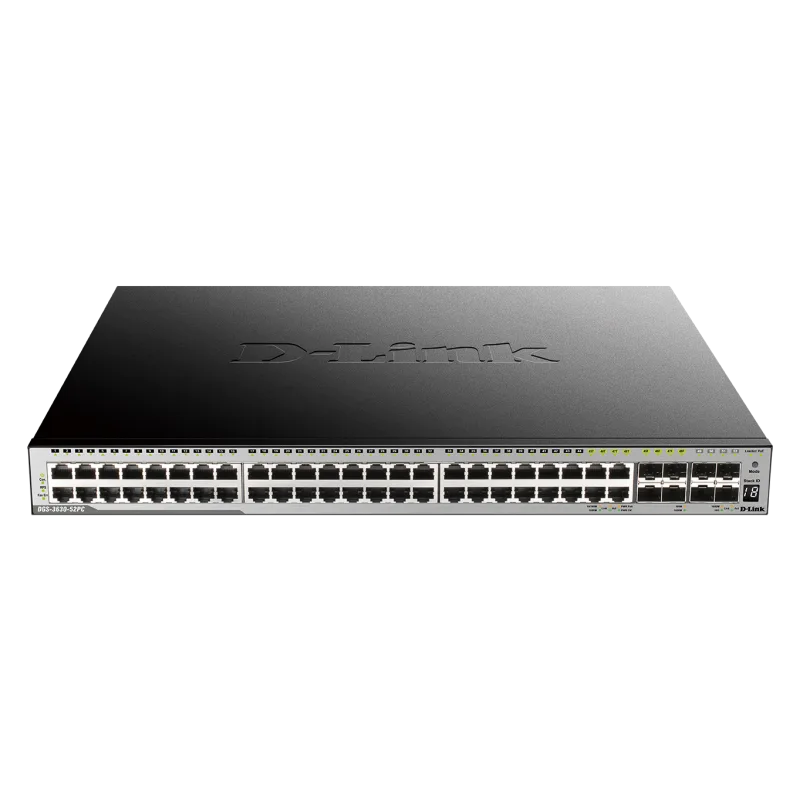 D-Link DGS-3630-52PC/SI L3 sw 48Gb PoE, 4x10G SFP+ DGS-3630-52PC/SI
